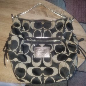 Authentic Coach Poppy Large Shoulder Bag Purse